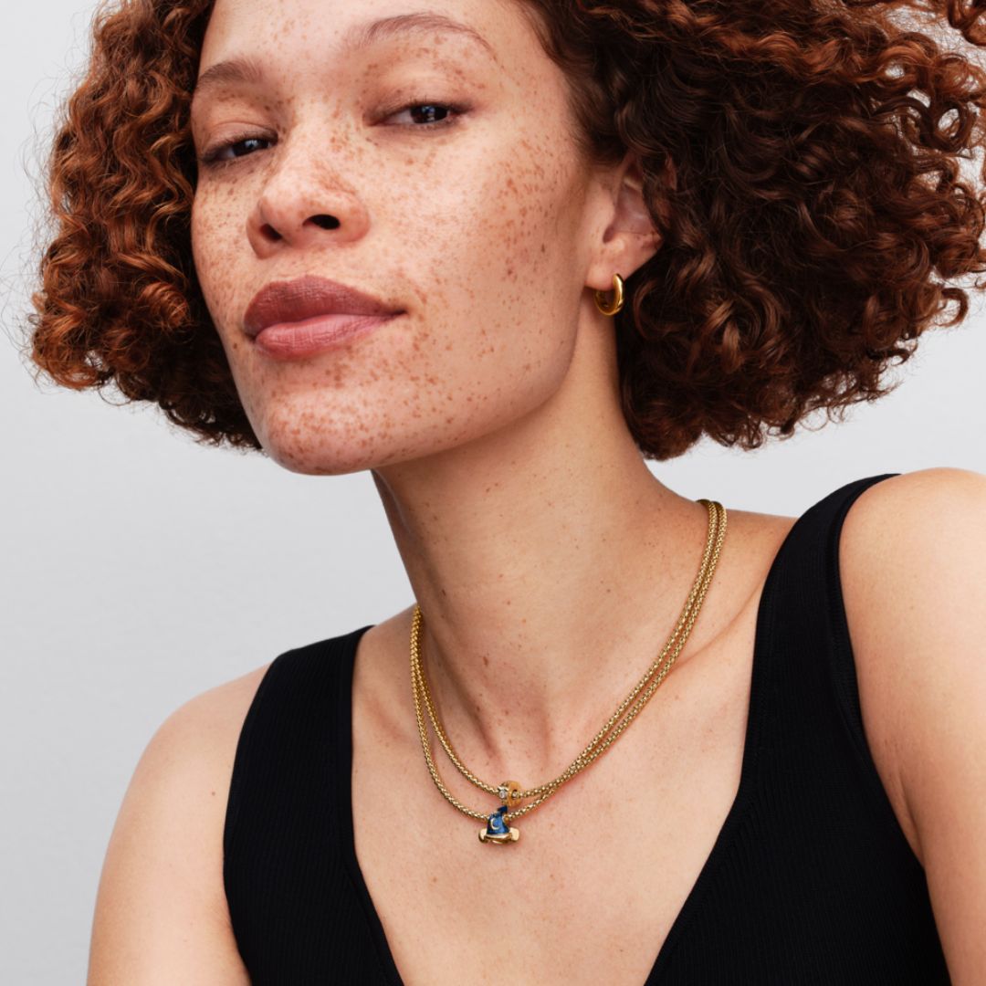 Pandora Moments Disney Mickey Mouse Sorcerer's Hat hela, keltakullattu, 764207C01