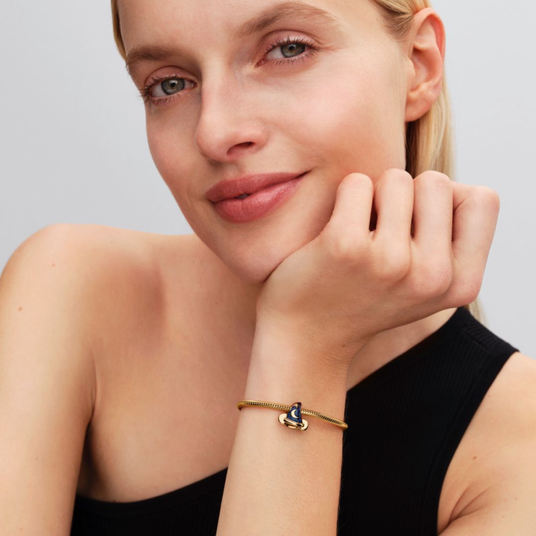 Pandora Moments Disney Mickey Mouse Sorcerer's Hat hela, keltakullattu, 764207C01