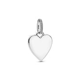 Pandora Moments Engravable Heart Tag riipus, hopea, 398914C00