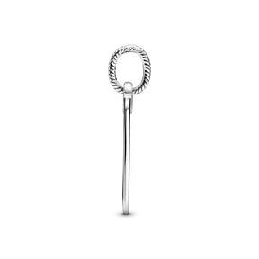 Pandora Moments Engravable Rectangle Tag riipus, hopea, 398611C00
