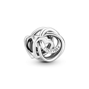 Pandora Moments Family Always Encircled Heart hela, hopea, 791507C00