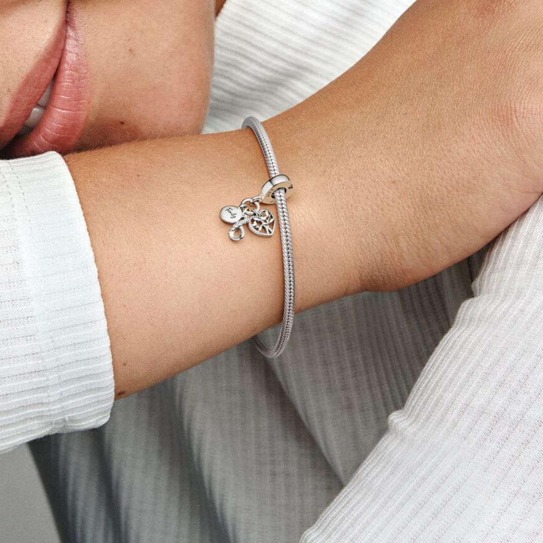 Pandora Moments Family Infinity Triple Dangle hela, hopea, 792201C01