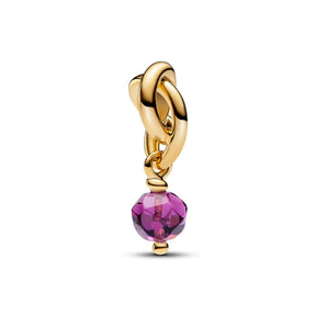 Pandora Moments February Purple Eternity Circle hela, keltakullattu, 763462C02
