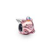 Pandora Moments Flying Unicorn Pig hela, hopea, 792573C01