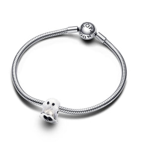 Pandora Moments Glow-in-the-dark Boo Ghost hela, hopea, 793404C01