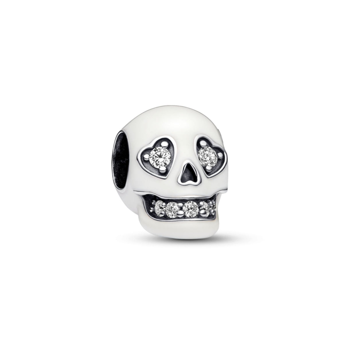 Pandora Moments Glow-in-the-dark Sparkling Skull hela, hopea, 792811C01