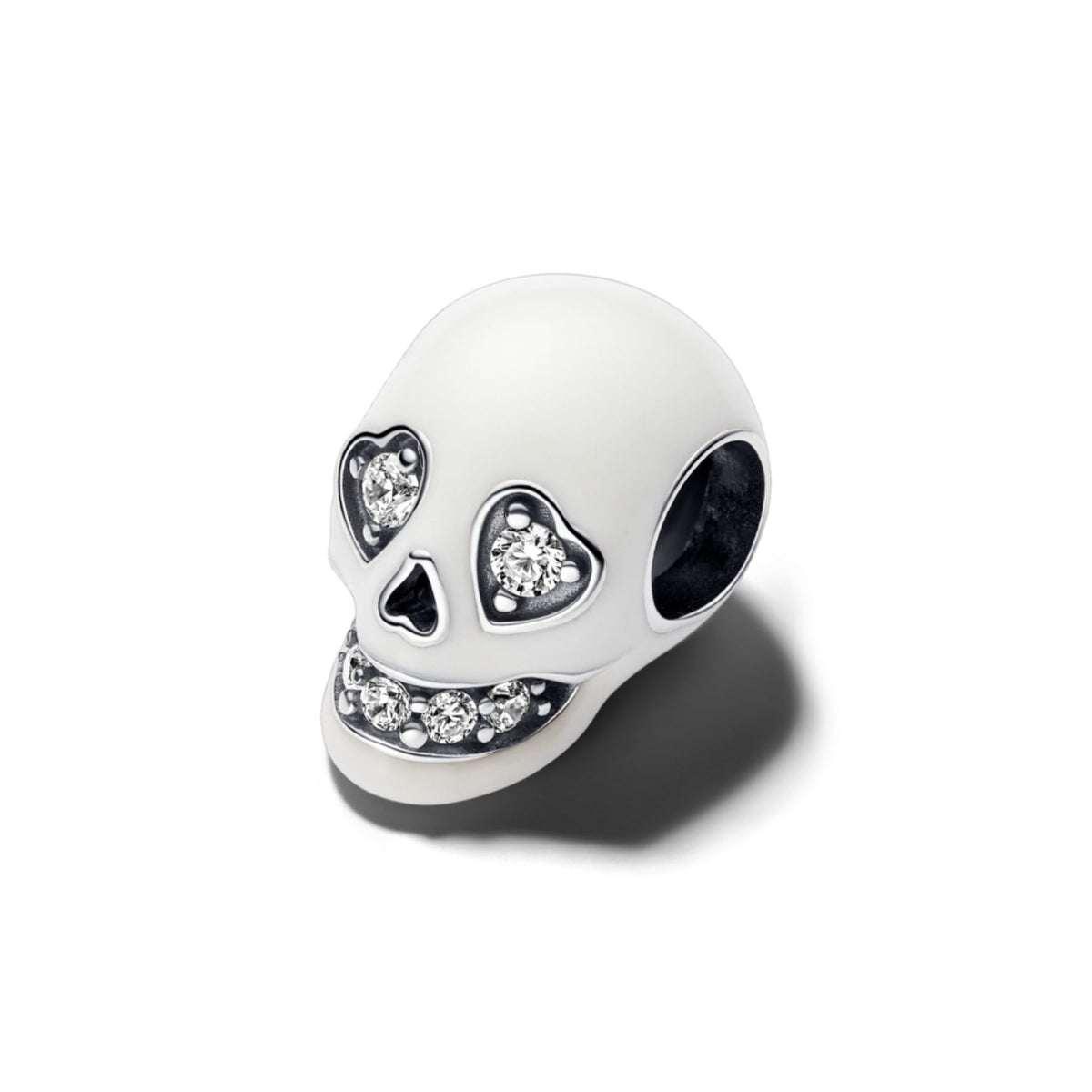 Pandora Moments Glow-in-the-dark Sparkling Skull hela, hopea, 792811C01