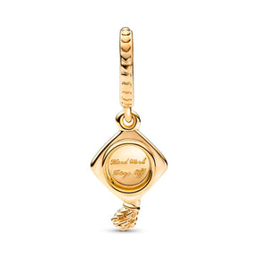 Pandora Moments Graduation Cap Dangle hela, keltakullattu, 761892C00