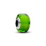 Pandora Moments Green Mini Murano Glass hela, hopea, 793106C00
