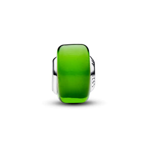 Pandora Moments Green Mini Murano Glass hela, hopea, 793106C00