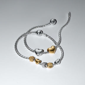 Pandora Moments Heart mini hela, keltakullattu, 763998C00
