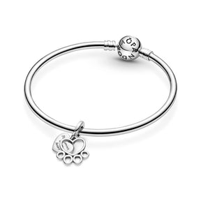 Pandora Moments Hearts & Paw Print hela, hopea, 799360C00