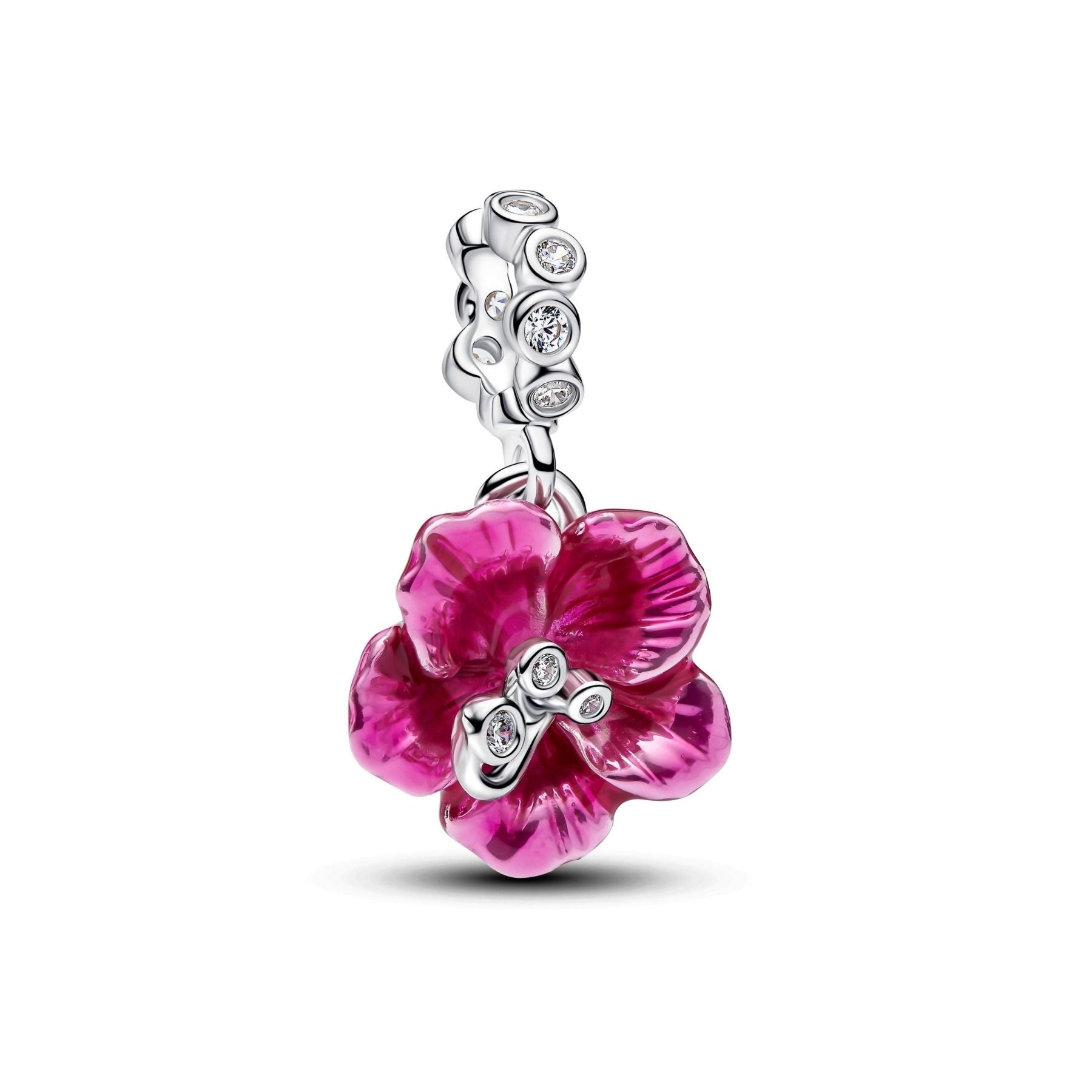 Pandora Moments Hibiscus Charm, Silver, 794698C01