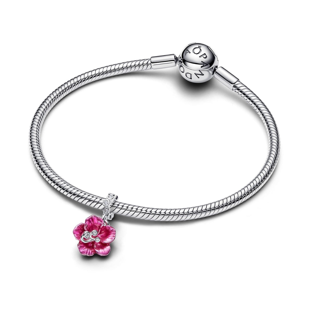 Pandora Moments Hibiscus hela, hopeaa, 794698C01