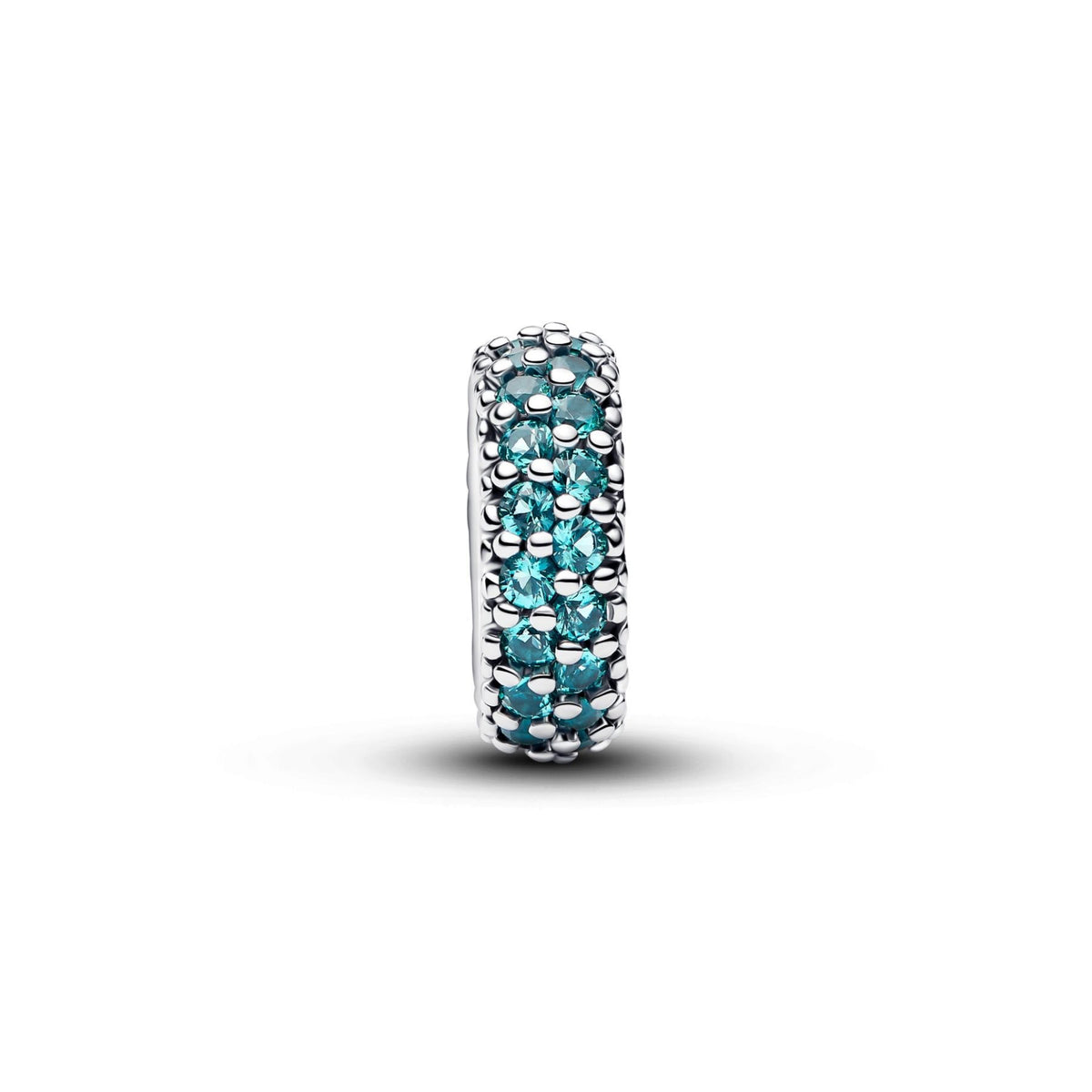 Pandora Moments Ice Blue Stone lukkopala, hopeaa, 791359C01