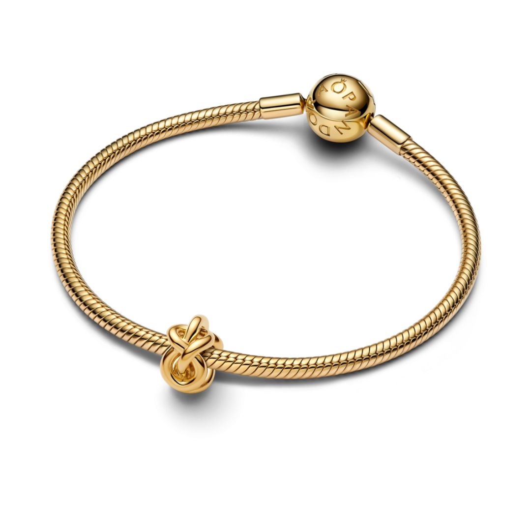 Pandora Moments Infinity Knot hela, keltakullattu, 763755C00