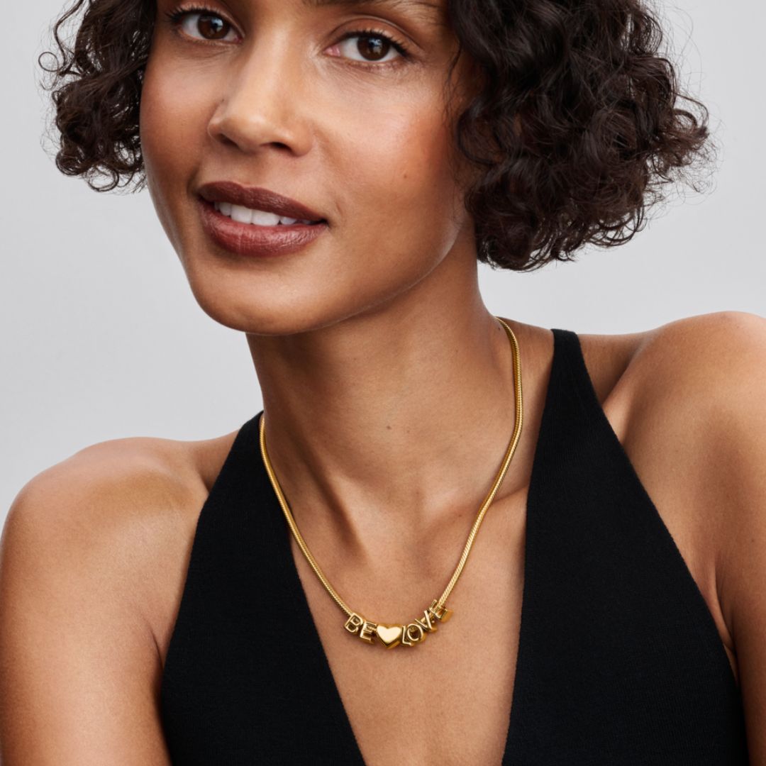 Pandora Moments Letter kirjainhelat A-Z, keltakullattu