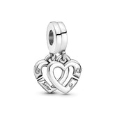 Pandora Moments Linked Sister Hearts Split hela, hopea, 799538C01