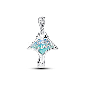 Pandora Moments Manta Ray hela, hopeaa, 794685C01