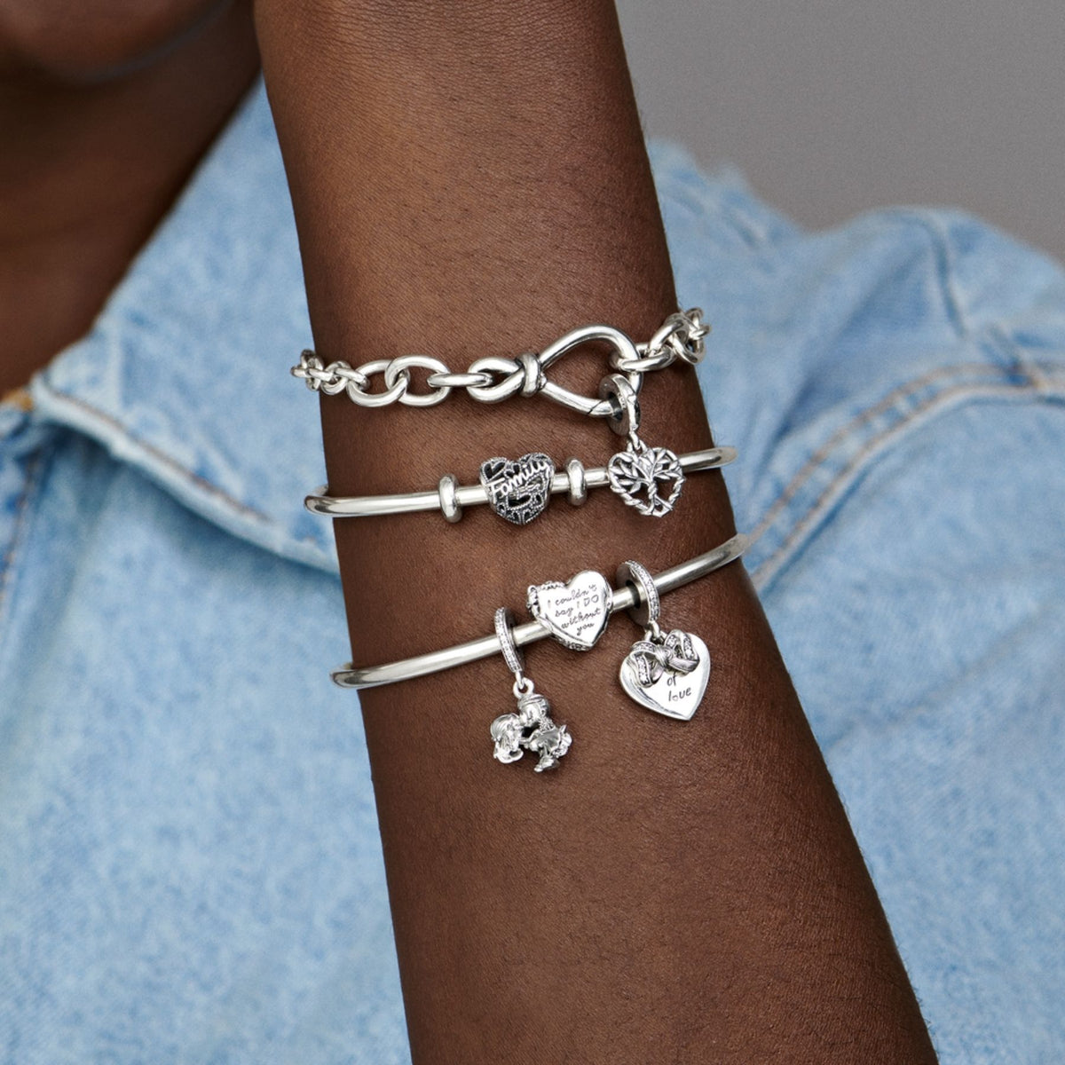 Pandora Moments Married Couple hela, hopea, 798896C01