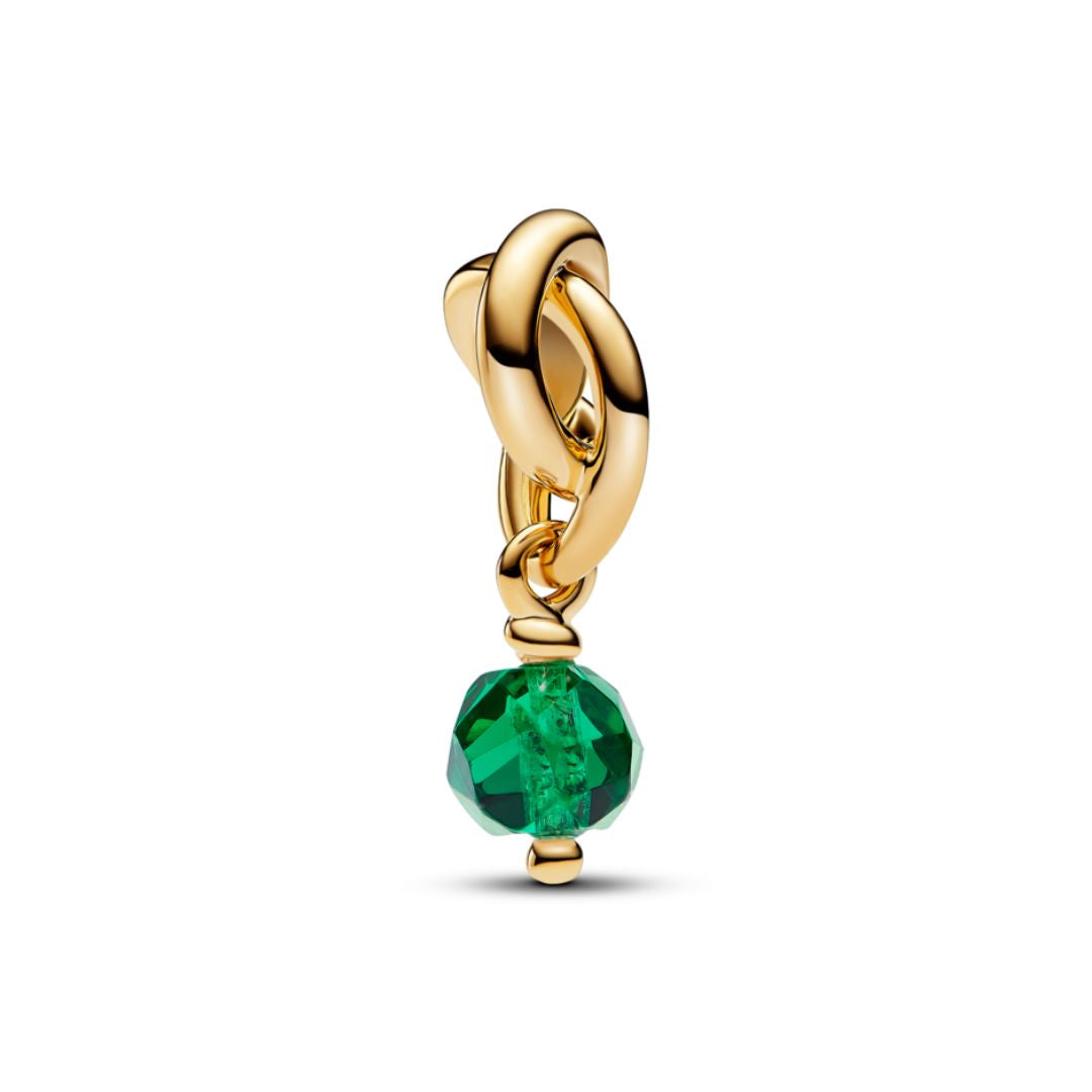Pandora Moments May Royal Green Circle hela, keltakullattu, 763462C05