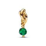 Pandora Moments May Royal Green Circle hela, keltakullattu, 763462C05