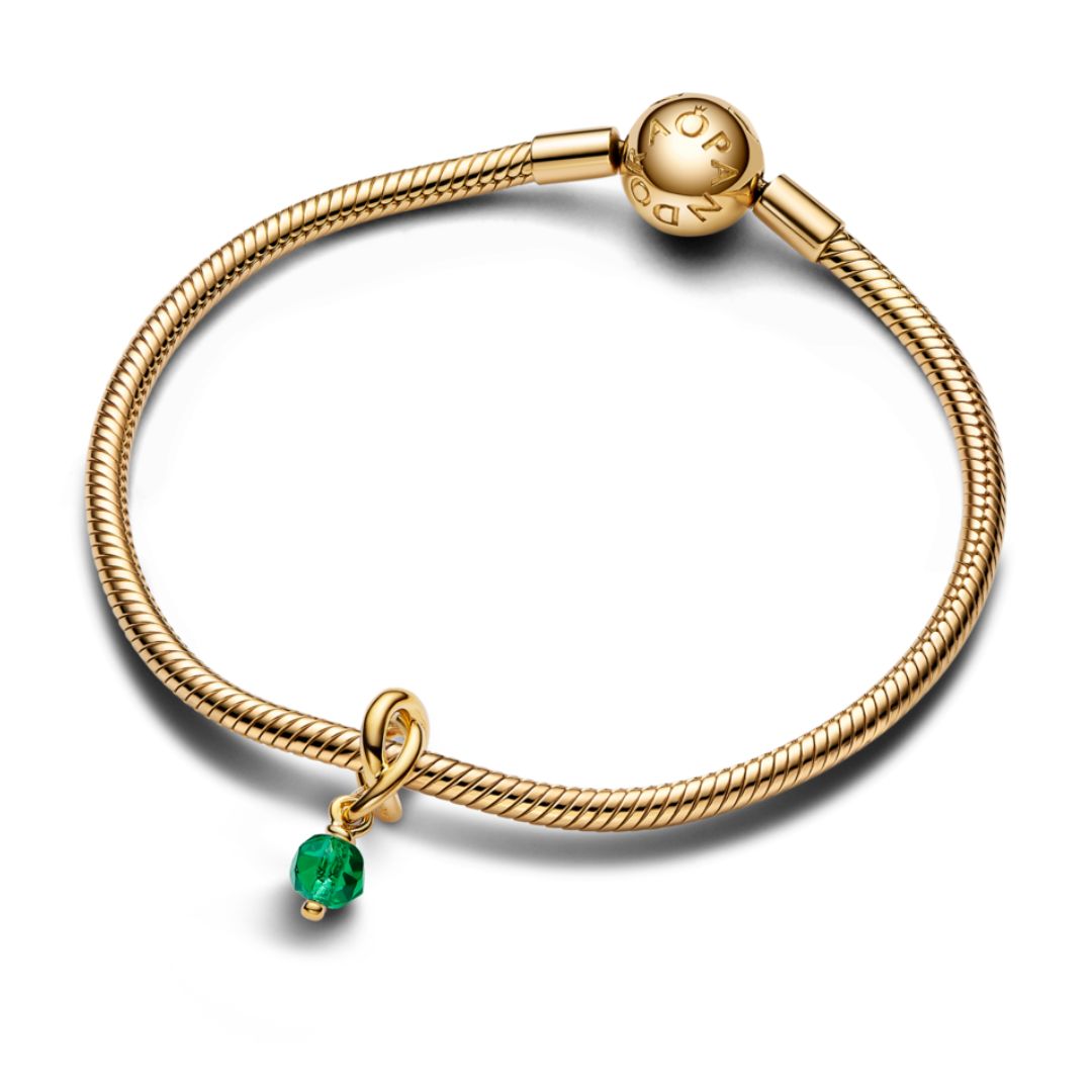 Pandora Moments May Royal Green Circle hela, keltakullattu, 763462C05