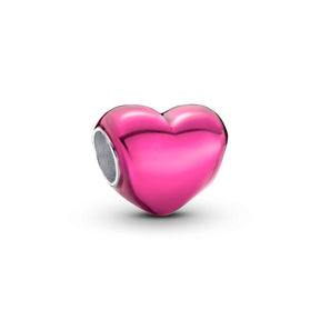 Pandora Moments Metallic Pink Heart hela, hopea, 793337C03