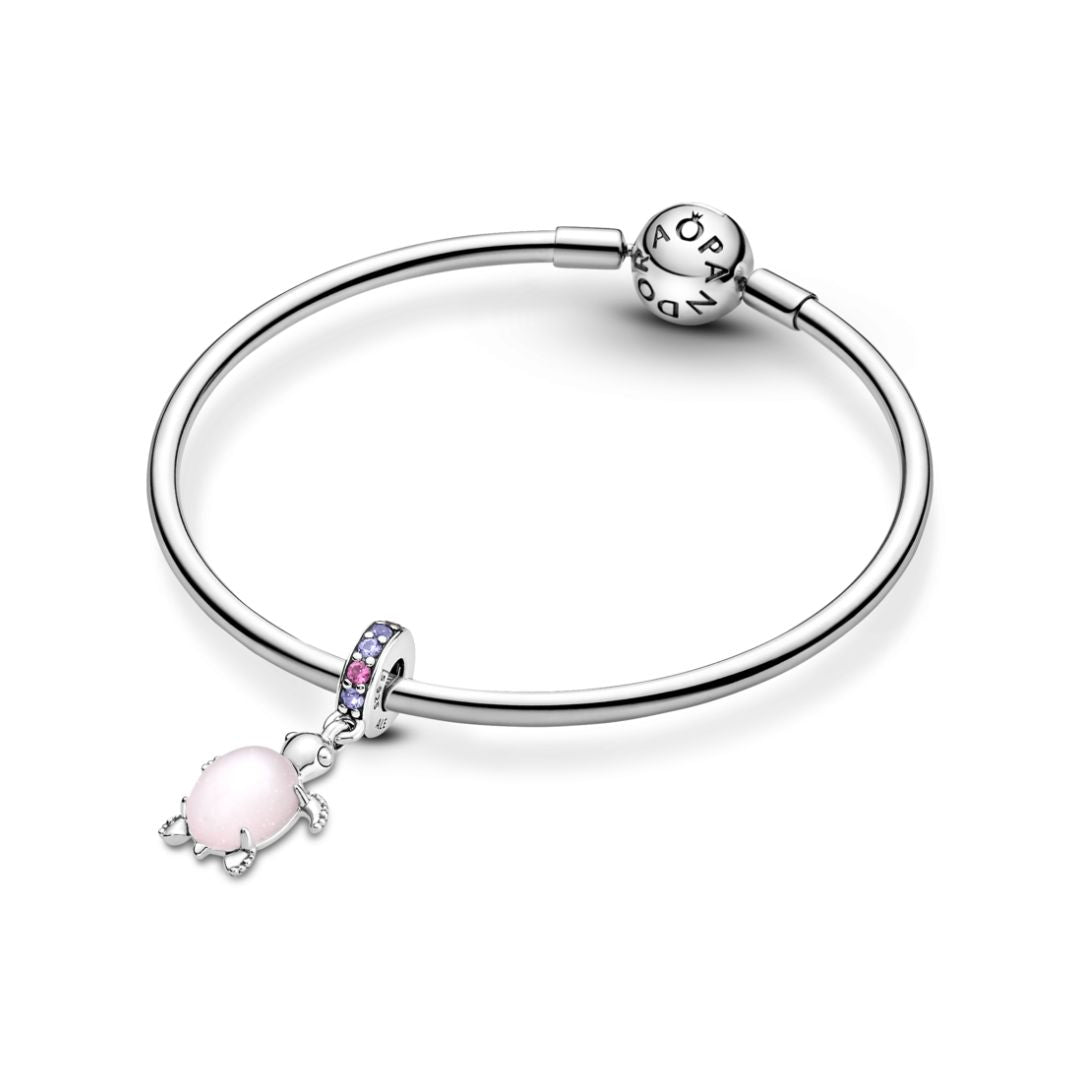 Pandora Moments Murano Glass Pink Sea Turtle hela, hopea, 798939C02