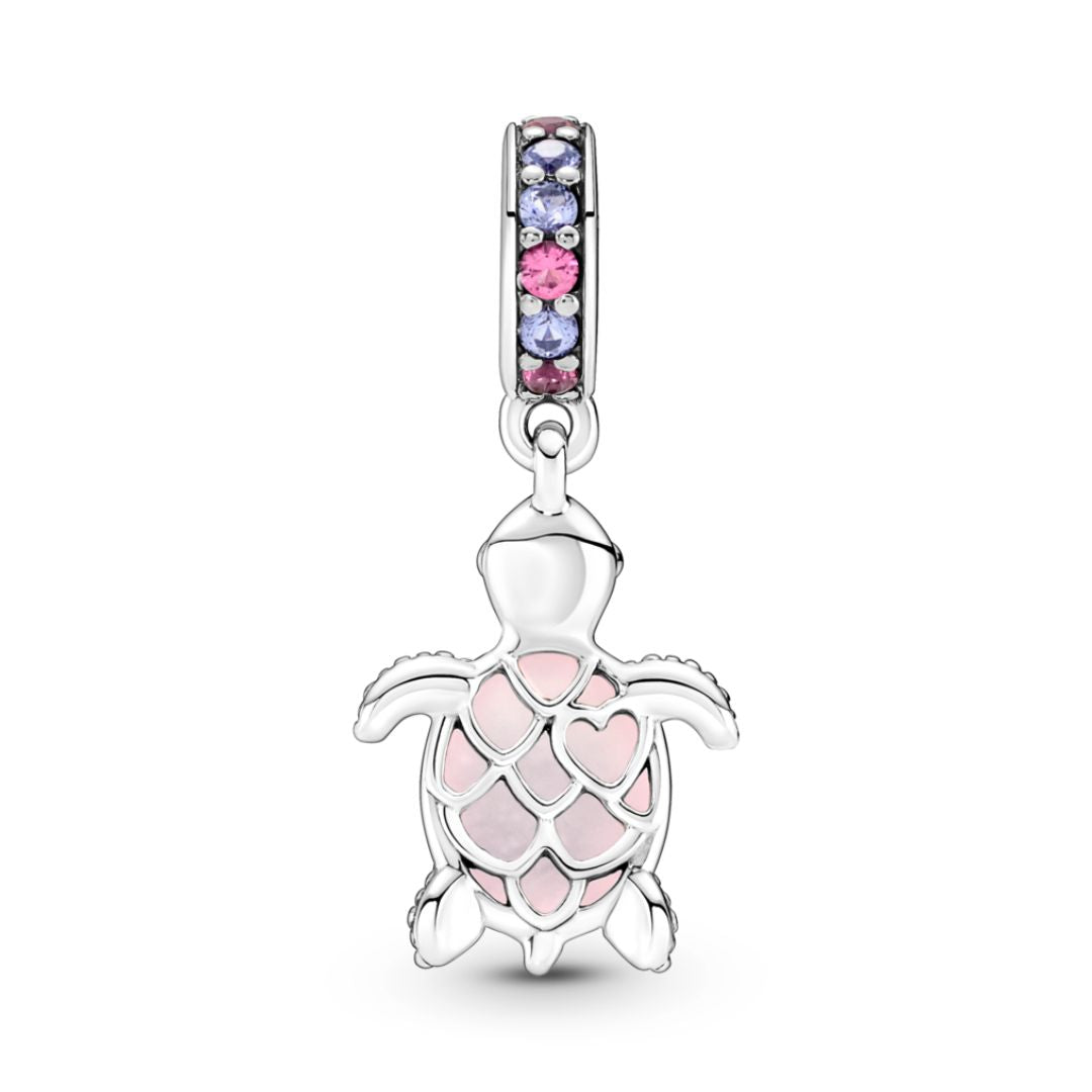 Pandora Moments Murano Glass Pink Sea Turtle hela, hopea, 798939C02