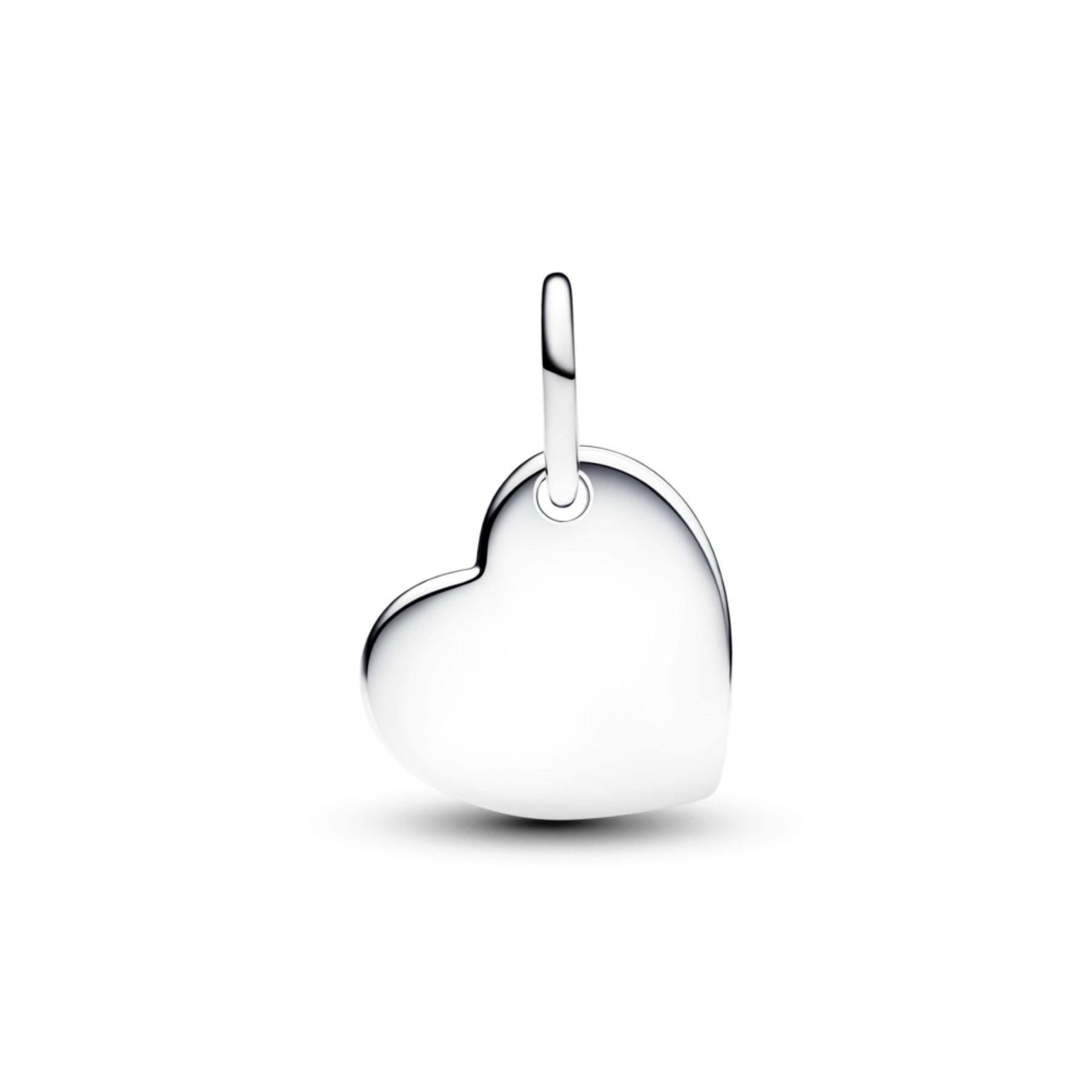 Pandora Moments October Engravable Pink Stone Heart hela, hopea, 794295C10