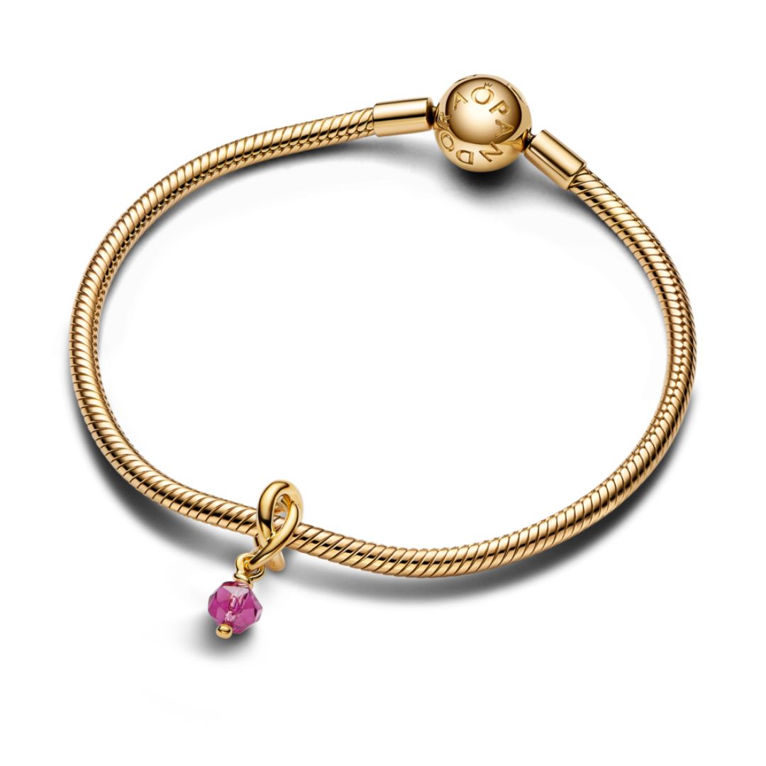Pandora Moments October Pink Eternity Circle hela, keltakullattu, 763462C10