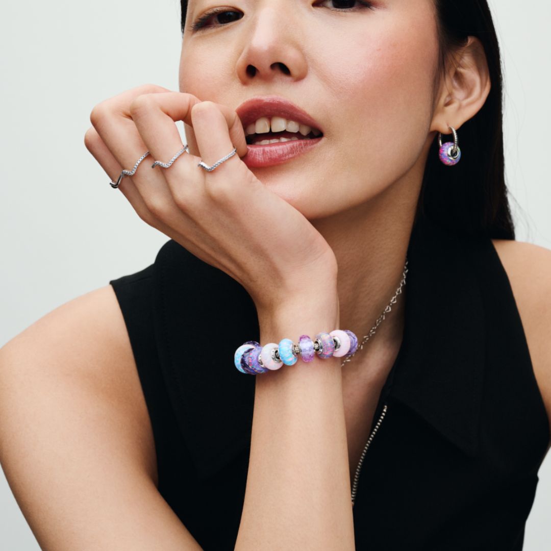 Pandora Moments Opalescent Pink hela, hopea, 791691C03