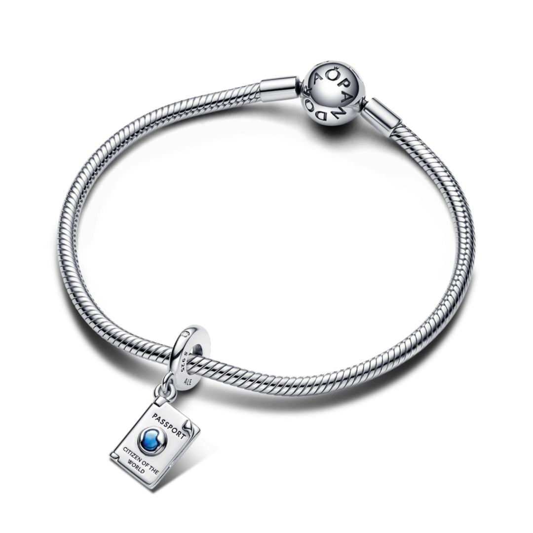 Pandora Moments Openable Passport Charm, Silver, 792680C01