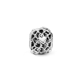 Pandora Moments Openwork Chain Link Padlock hela, hopea, 790071C00
