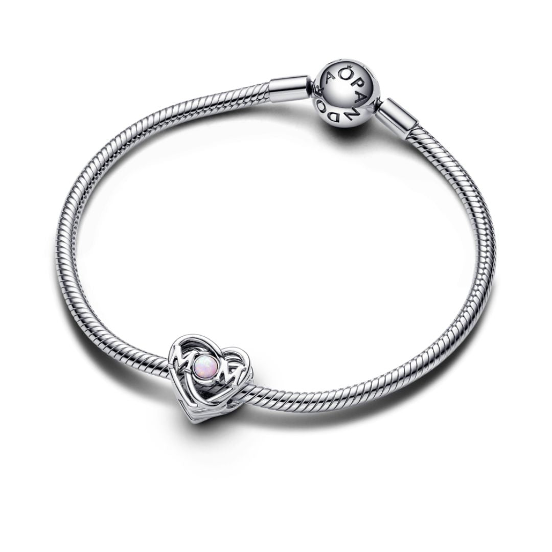 Pandora Moments Openwork Mom & Heart hela, hopea, 793233C01