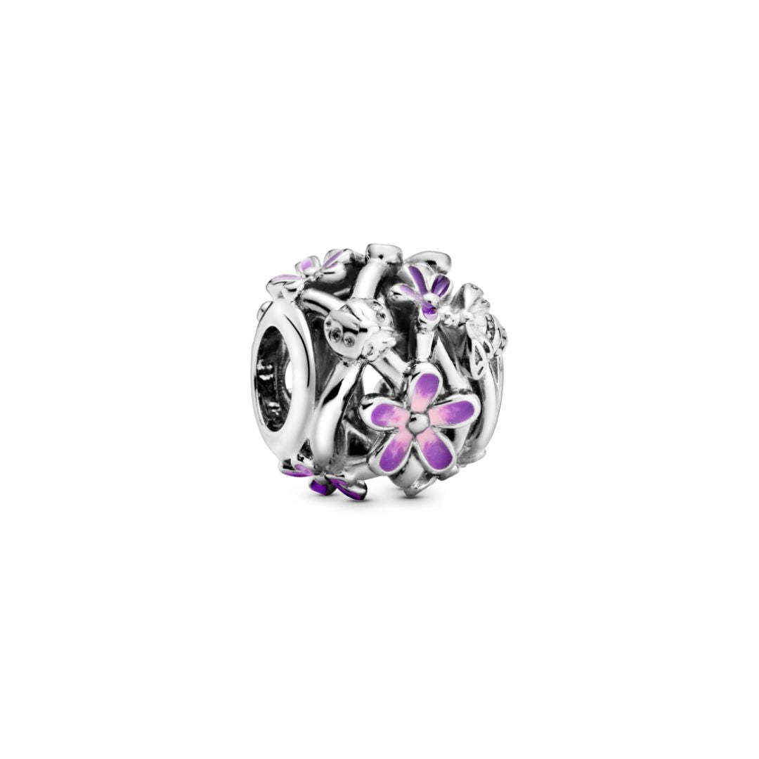 Pandora Moments Openwork Purple Daisy hela, hopea, 798772C02