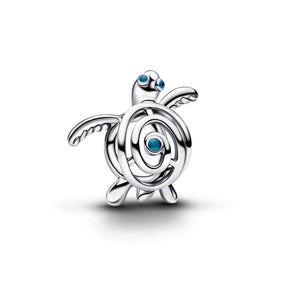Pandora Moments Openwork Sea Turtle hela, hopeaa, 794697C01