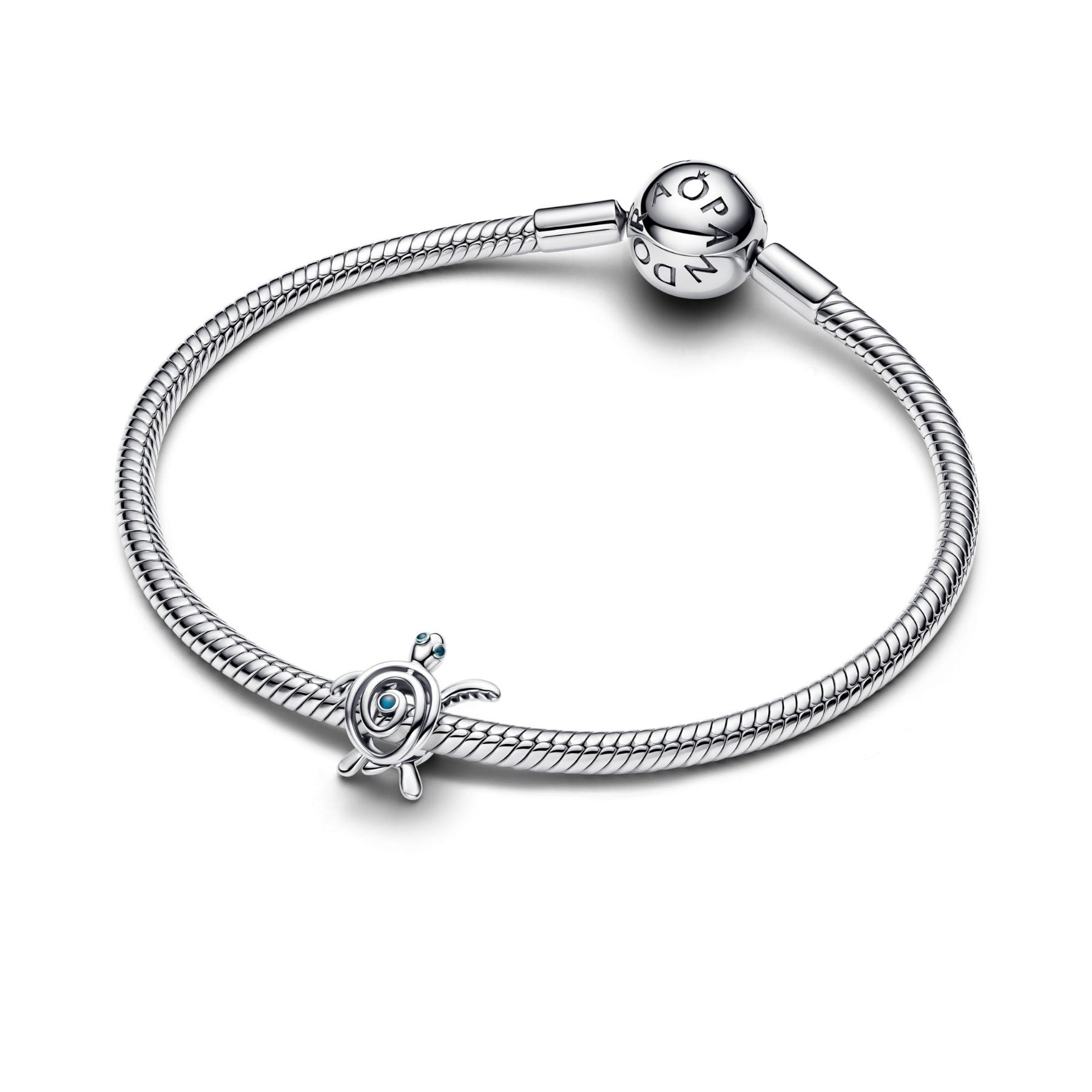 Pandora Moments Openwork Sea Turtle hela, hopeaa, 794697C01