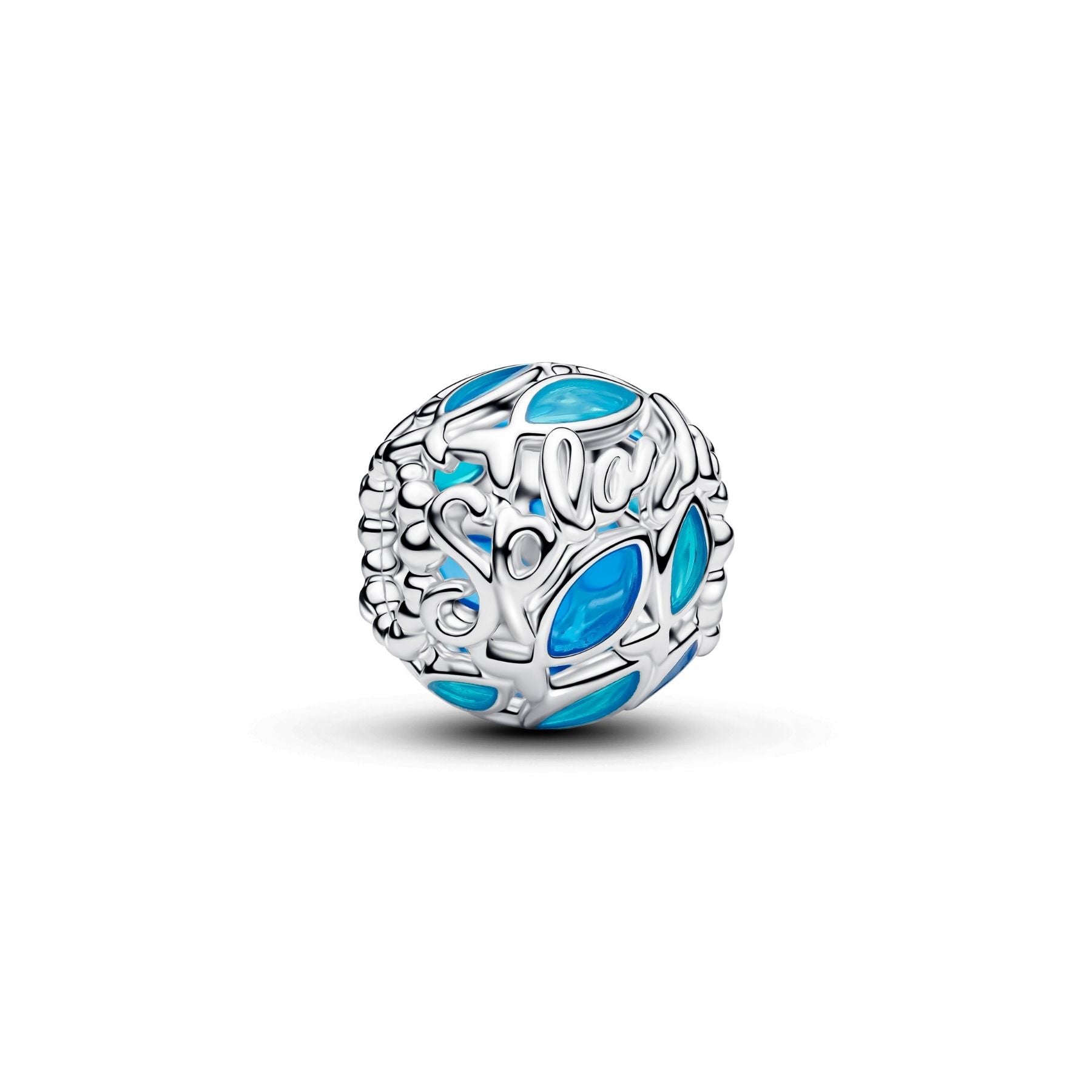Pandora Moments Openwork Swimming Fish Charm, Silver, 794699C01