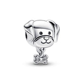 Pandora Moments Pet Dog & Bone hela, hopea, 792254C01