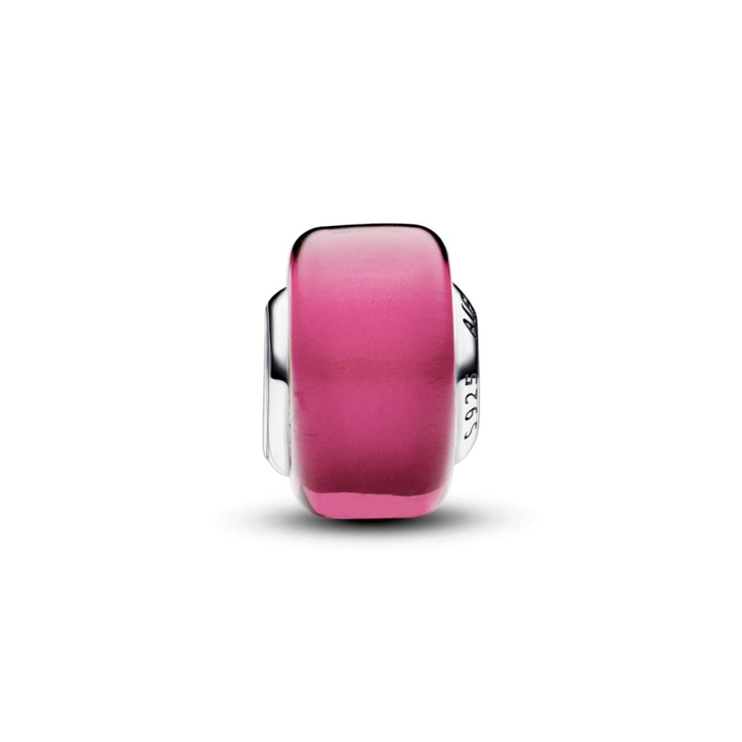 Pandora Moments Pink Mini Murano Glass hela, hopea, 793107C00