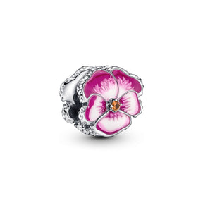 Pandora Moments Pink Pansy Flower hela, hopea, 790777C01