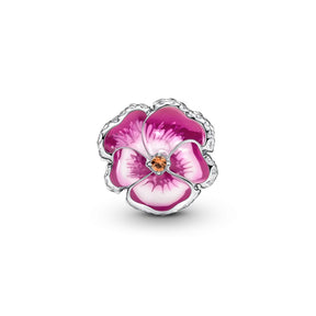 Pandora Moments Pink Pansy Flower hela, hopea, 790777C01