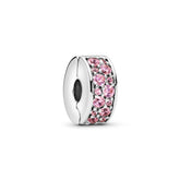 Pandora Moments Pink Pavé lukkopala, hopea, 791817PCZ