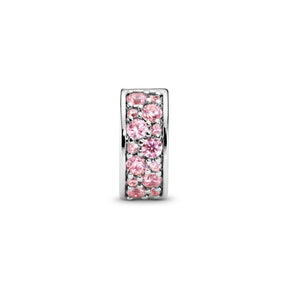Pandora Moments Pink Pavé lukkopala, hopea, 791817PCZ