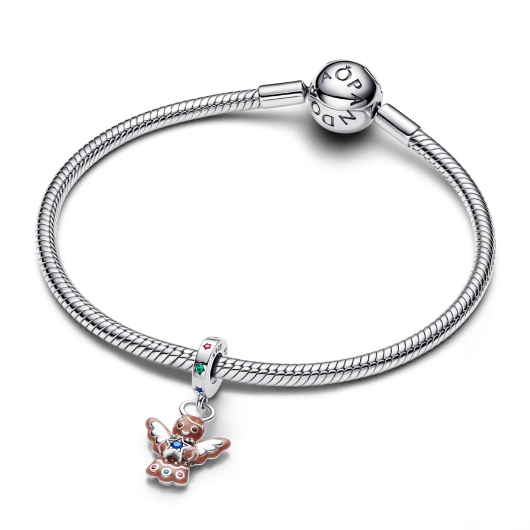 Pandora Moments Piparkakku Enkeli hela, hopea, 794247C01