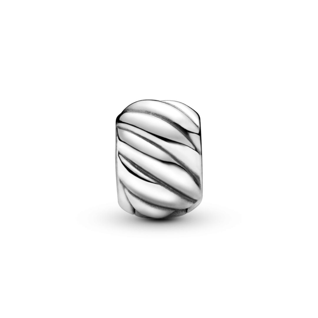 Pandora Moments Polished Feathered Clip lukkopala, hopea, 791752