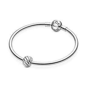 Pandora Moments Polished Feathered Clip lukkopala, hopea, 791752
