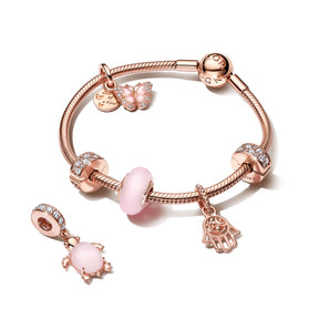 Pandora Moments Protective Hamsa Hand hela, ruusukullattu, 789144C00